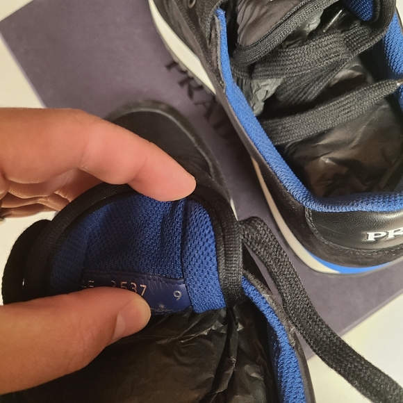 Prada Black Suede & Nylon Sneakers - Picture 8 of 8